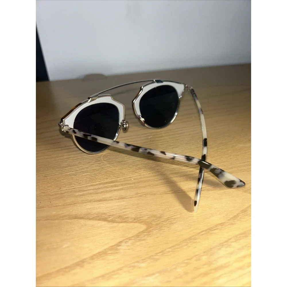 Authentic DIOR SoReal Palladium/Blue/Havana Sunglasses Sz Large